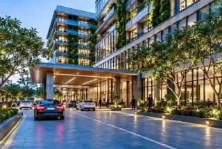 Drive Pathway at HSN Indira Business Hub