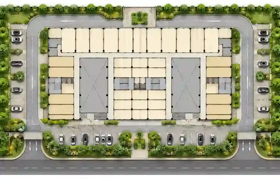 HSN Indira Business Hub master plan layout